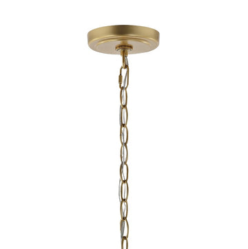 Ruth 11" Traditional Classic Lantern Metal/Glass LED Pendant